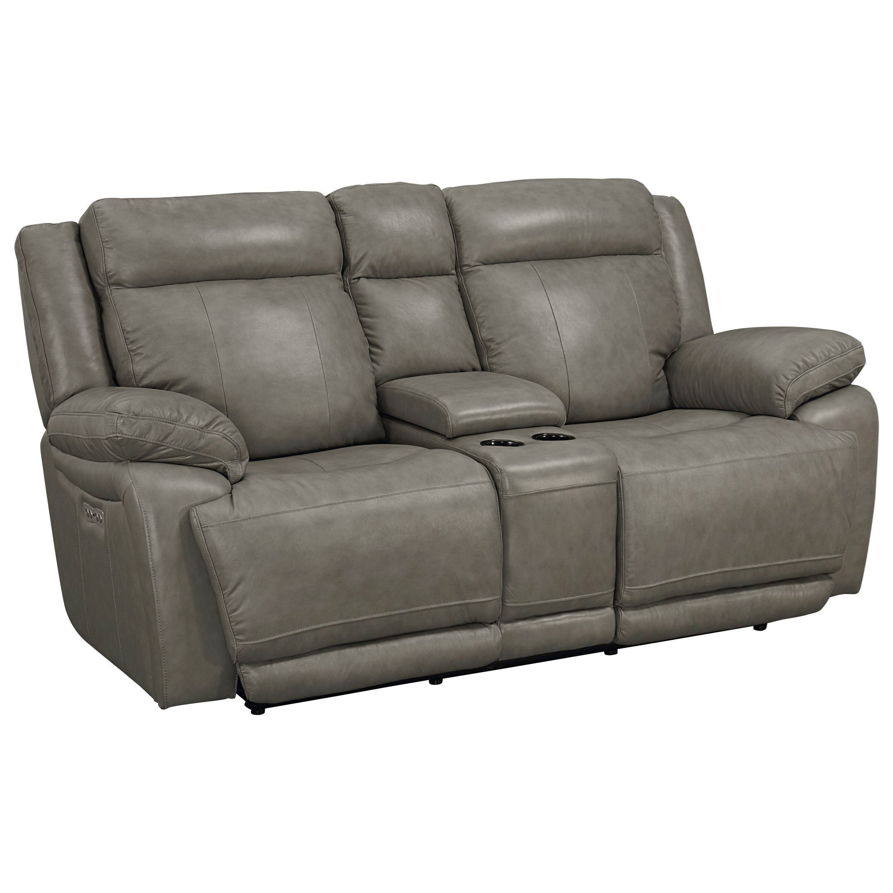 Bassett Club Level Evo Power Reclining Console Love Seat with